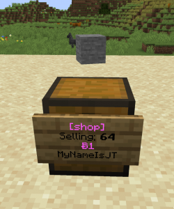 A shop selling stone